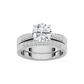 Helen LGD Tapered Channel Wedding Set