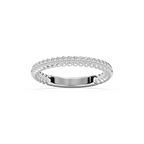 Helix 1/5 ctw Round LGD Rope Twist Wedding Band - 18K White Gold