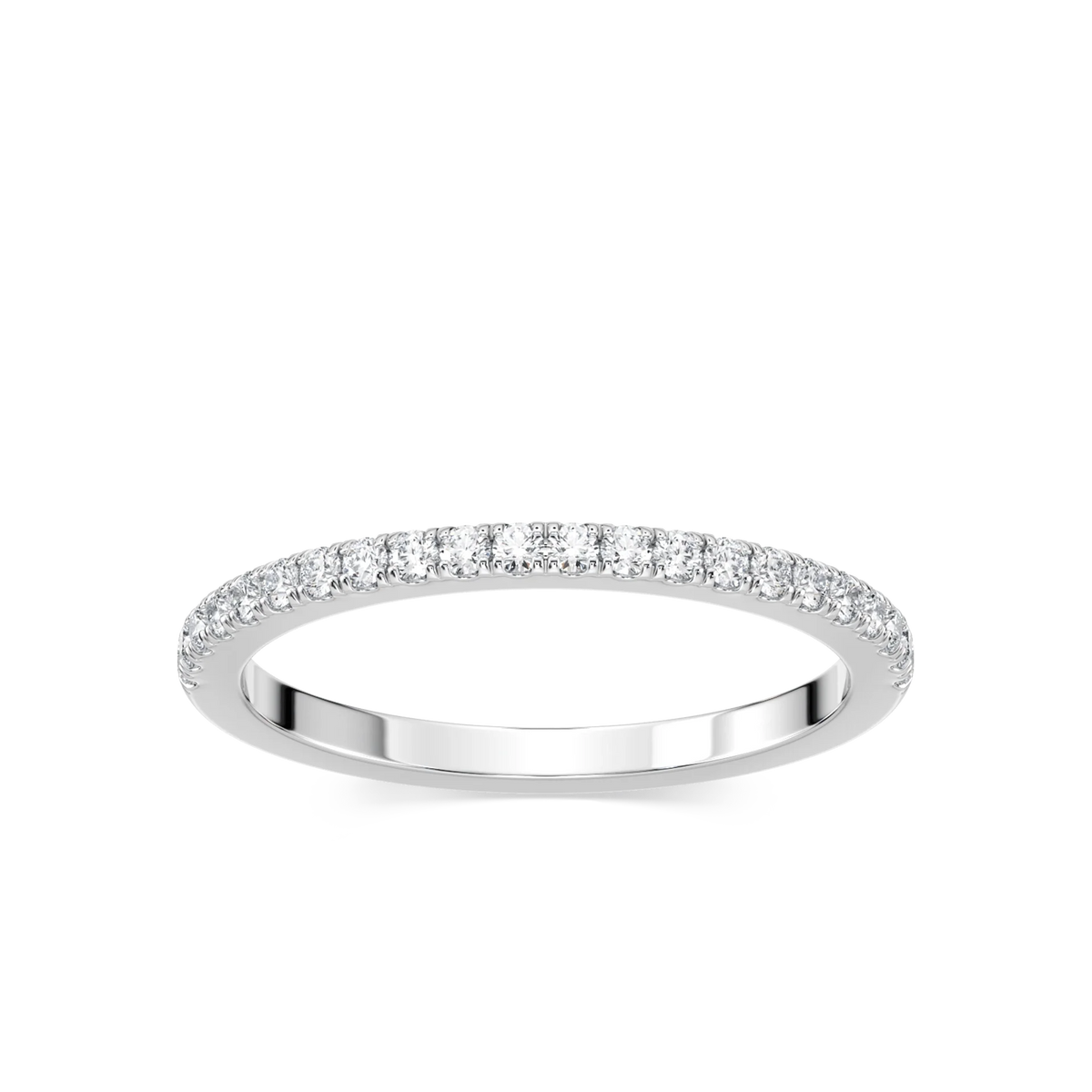 Zoey 1/4 ctw Round LGD Pave Wedding Band