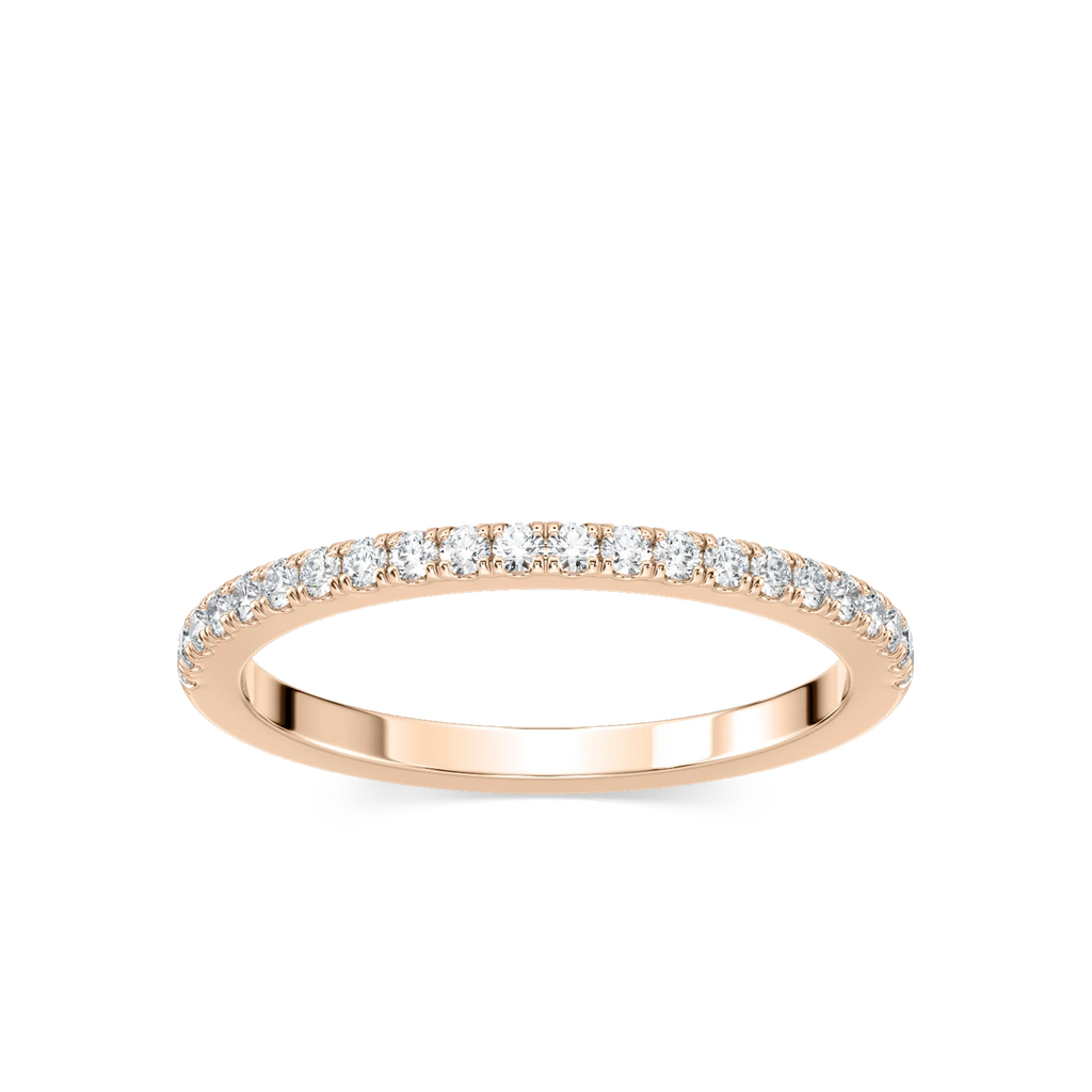 Zoey 1/4 ctw Round LGD Pave Wedding Band