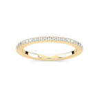 Hope 1/5 ctw Round LGD Four Prong Wedding Band - 18K Yellow Gold