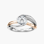 Aria Round LGD Tension-Inspired Bezel Solitaire Engagement Ring