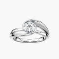 Aria Round LGD Tension-Inspired Bezel Solitaire Engagement Ring