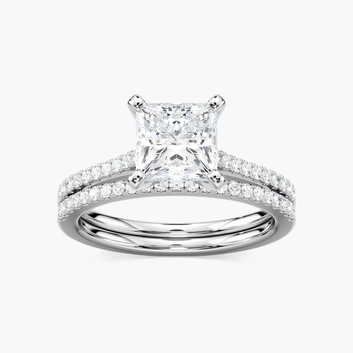 Eliana LGD Petite Prong Wedding Set
