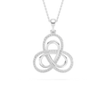 1/2 ctw Round LGD Infinity Knot Pendant  - 18 Inches