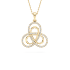 1/2 ctw Round LGD Infinity Knot Pendant  - 18 Inches