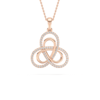 1/2 ctw Round LGD Infinity Knot Pendant  - 18 Inches