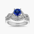 Brianna LGD Infinity Twist Wedding Set