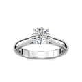 Jamie LGD Cathedral Solitaire Engagement Ring - 14K White Gold