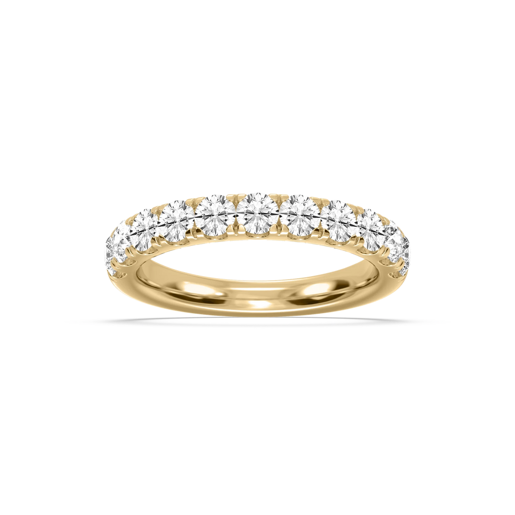 Jennifer Round LGD Eleven Stone Anniversary Band - 14K Yellow Gold / 1 ctw / F-VS2