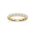 Jennifer Round LGD Eleven Stone Anniversary Band - 14K Yellow Gold / 1 ctw / F-VS2