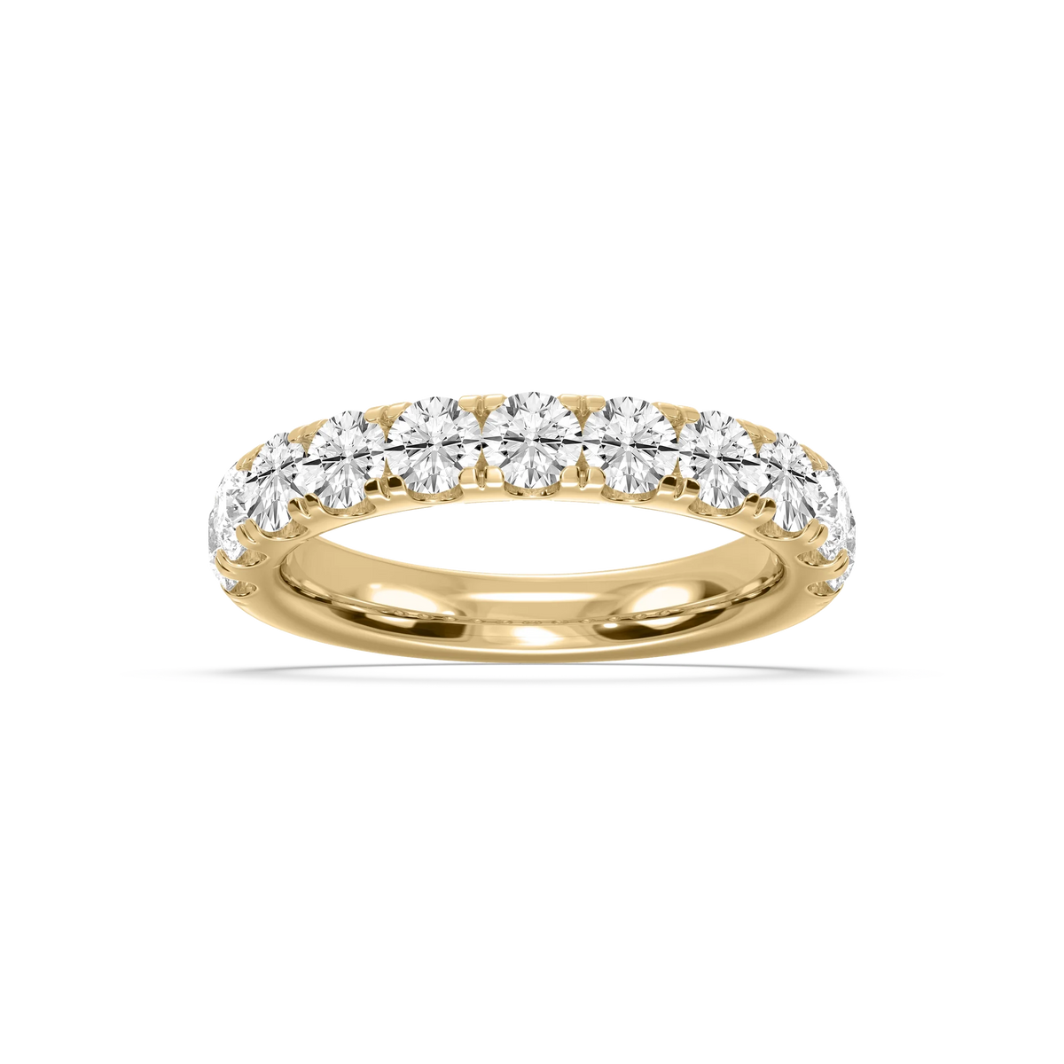 Jennifer Round LGD Eleven Stone Anniversary Band - 14K Yellow Gold / 1 ½ ctw / F-VS2