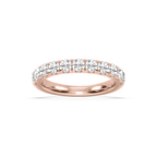 Jennifer Round LGD Eleven Stone Anniversary Band - 14K Rose Gold / 1 ctw / F-VS2