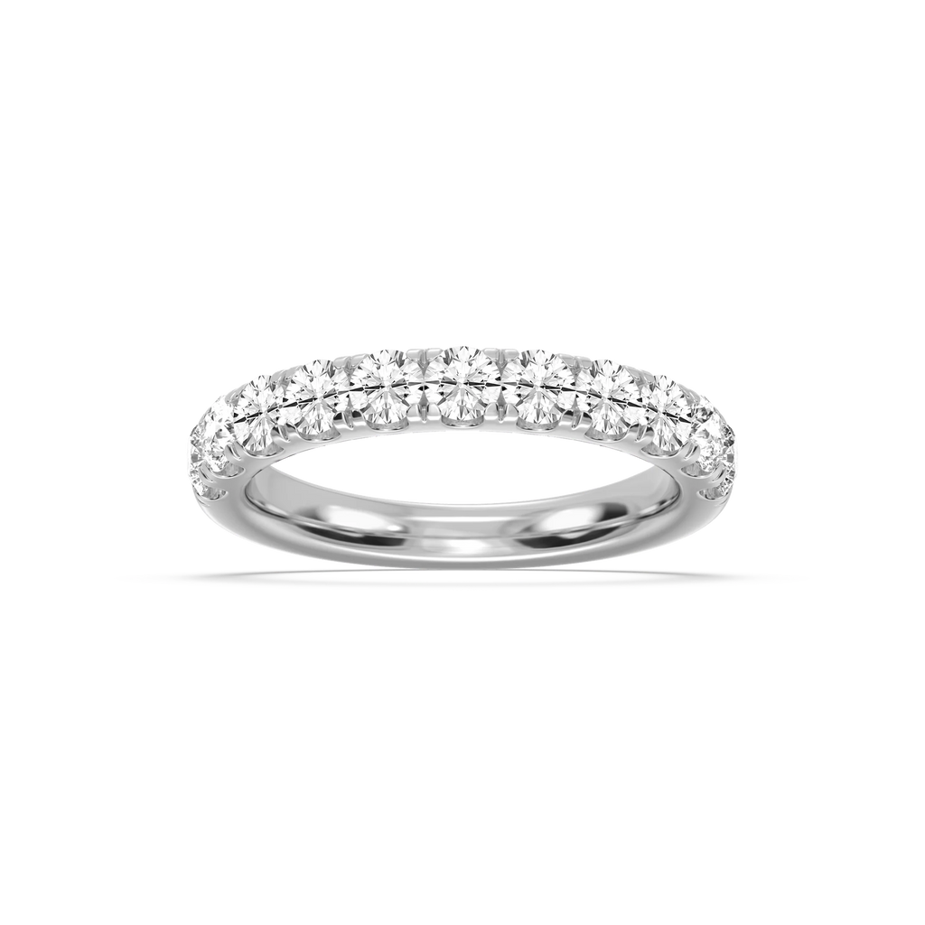 Jennifer Round LGD Eleven Stone Anniversary Band - 18K White Gold / 1 ctw / F-VS2