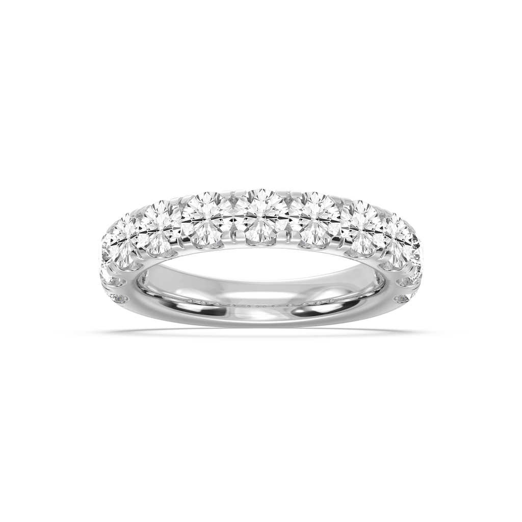 Jennifer Round LGD Eleven Stone Anniversary Band - 18K White Gold / 2 ctw / F-VS2