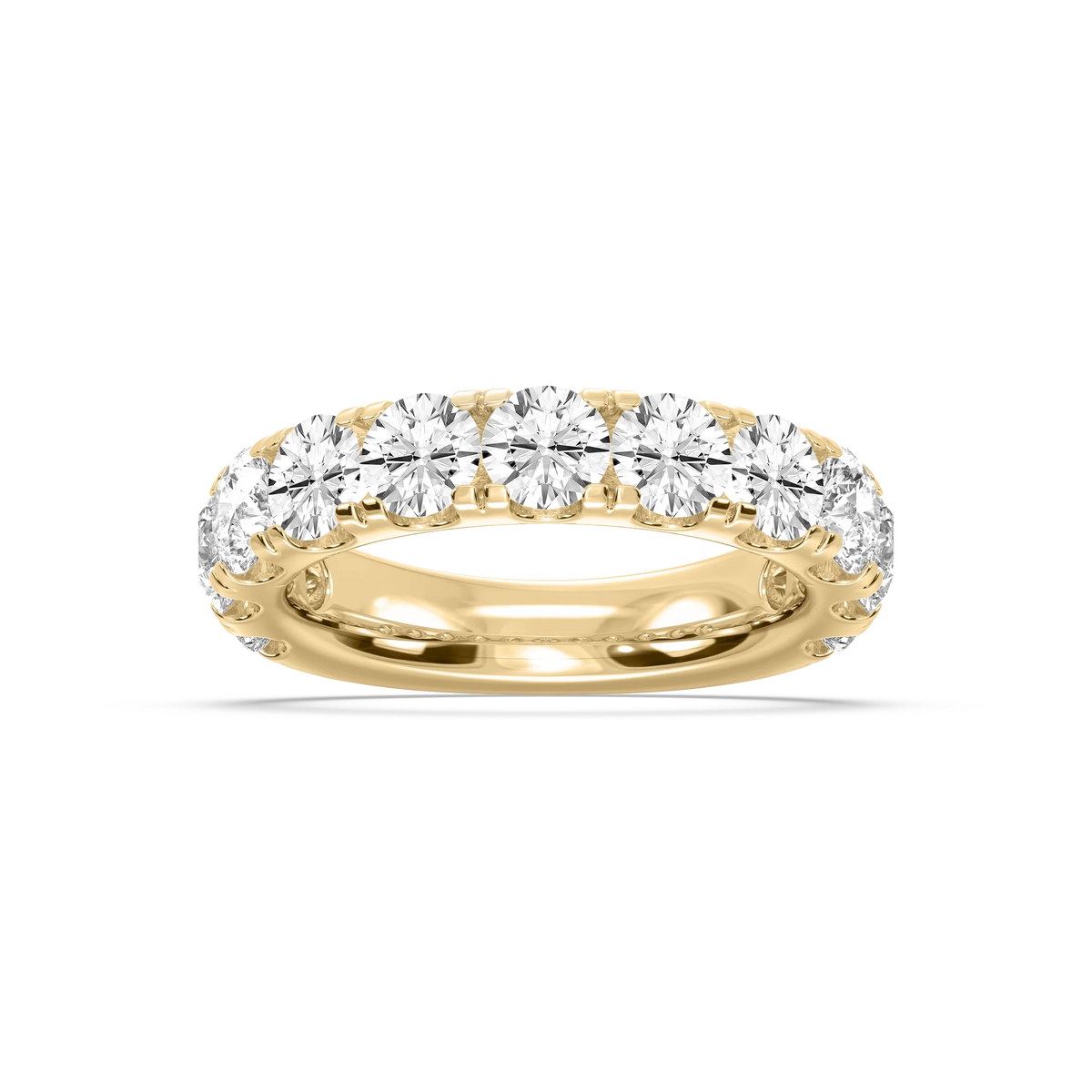 Jennifer Round LGD Eleven Stone Anniversary Band - 18K Yellow Gold / 3 ctw / F-VS2