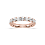 Jennifer Round LGD Eleven Stone Anniversary Band - 18K Rose Gold / 1 ½ ctw / F-VS2
