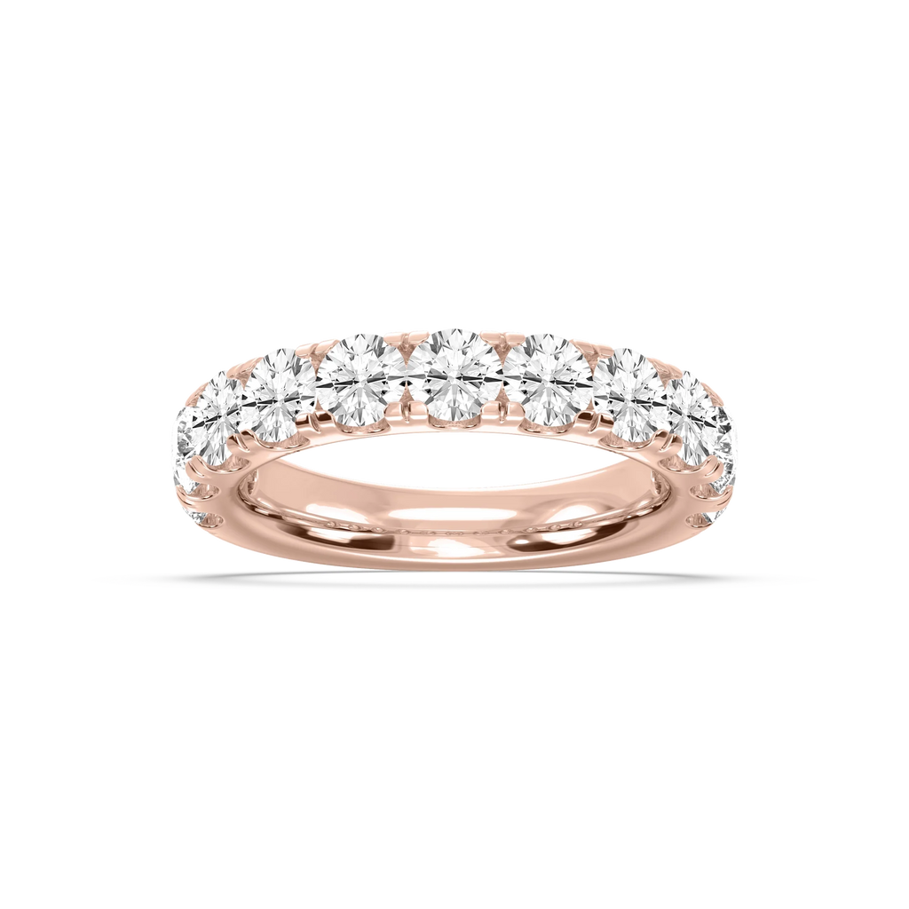Jennifer Round LGD Eleven Stone Anniversary Band - 18K Rose Gold / 2 ctw / F-VS2