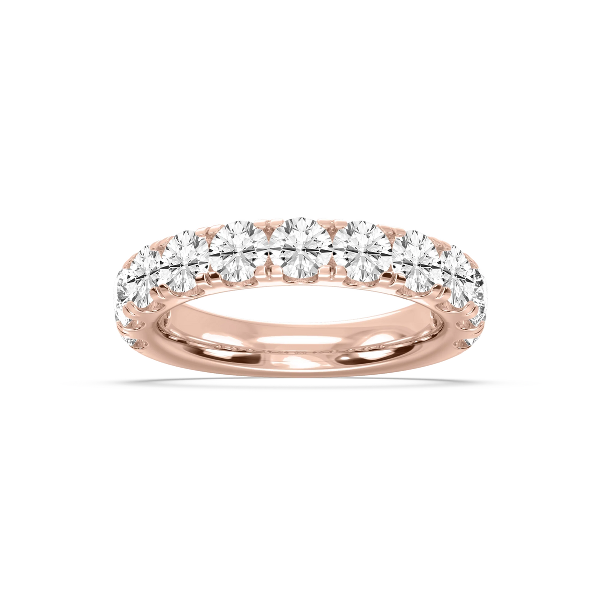 Jennifer Round LGD Eleven Stone Anniversary Band - 18K Rose Gold / 2 ctw / F-VS2