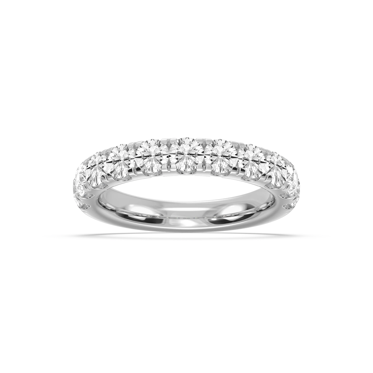 Jennifer Round LGD Eleven Stone Anniversary Band - Platinum / 1 ½ ctw / F-VS2