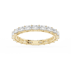 Juliet Emerald LGD East West Shared Prong Eternity Band