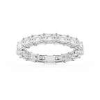 Juliet Emerald LGD East West Shared Prong Eternity Band