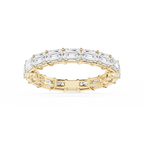 Juliet Emerald LGD East West Shared Prong Eternity Band