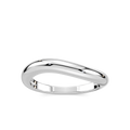 Juna Curved Wedding Band - 14K White Gold