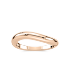 Juna Curved Wedding Band - 14K Rose Gold
