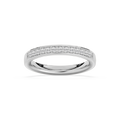 Kenna 1/3 ctw Round LGD Channel Set Wedding Band - 14K White Gold