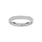 Kenna 1/3 ctw Round LGD Channel Set Wedding Band - 14K White Gold