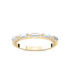 Kira 1/3 ctw Baguette LGD Station Anniversary Band - 14K Yellow Gold