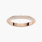 Autumn 1/3 ctw Round LGD Knife Edge Pave Wedding Band