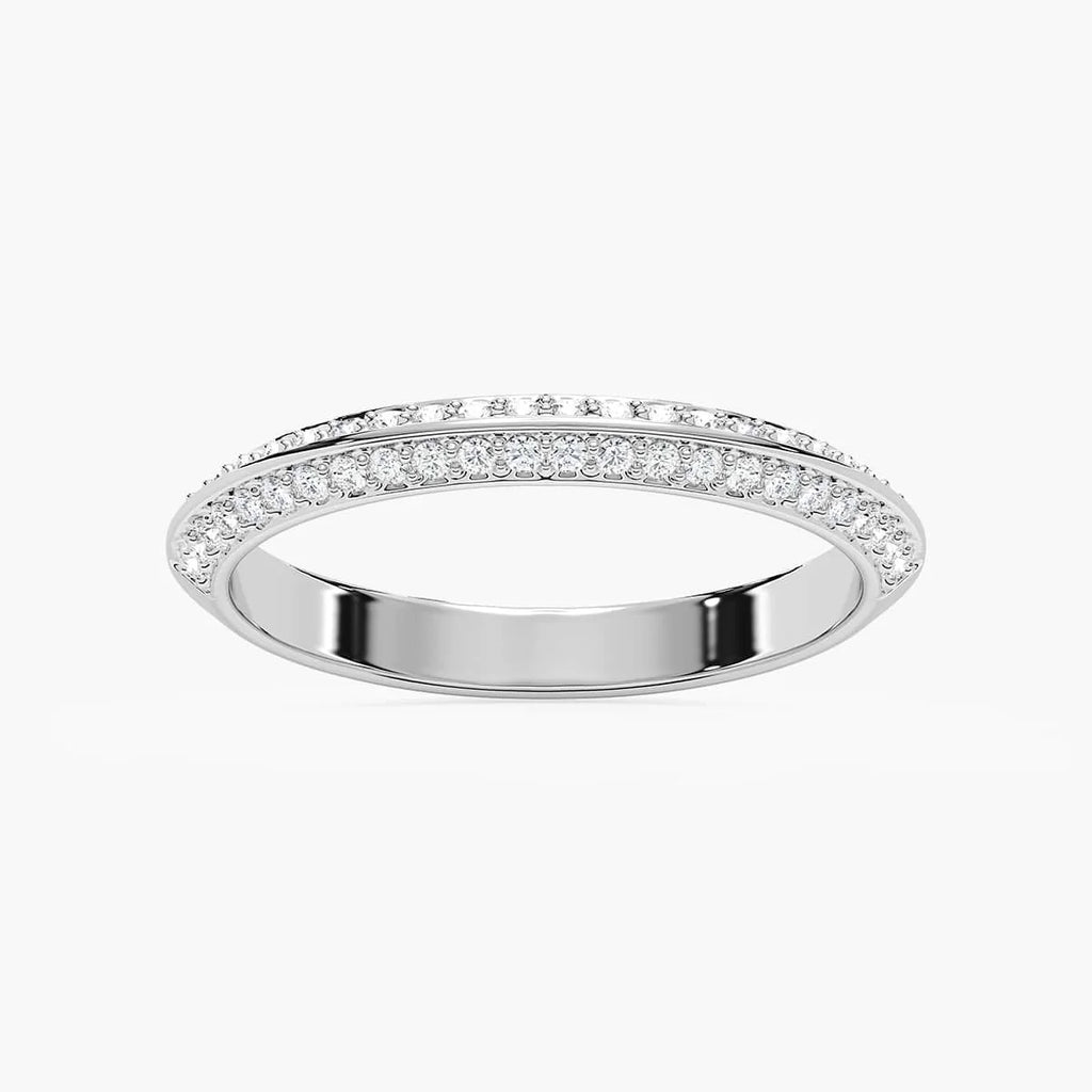 Autumn 1/3 ctw Round LGD Knife Edge Pave Wedding Band