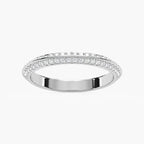 Autumn 1/3 ctw Round LGD Knife Edge Pave Wedding Band