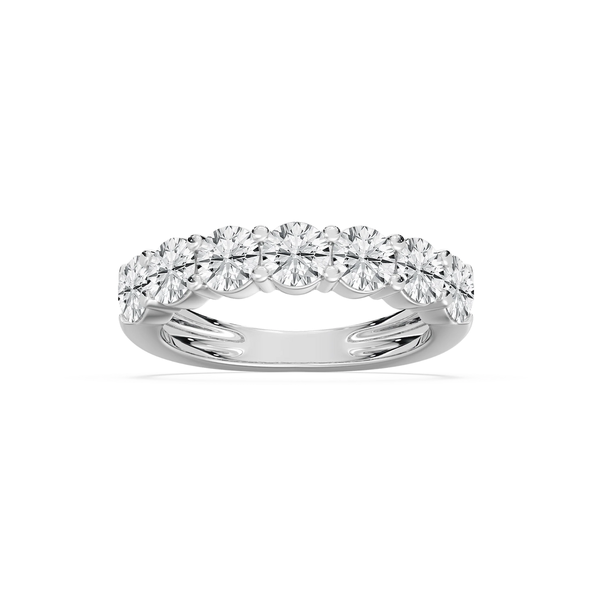 Lettie 2 ctw Round LGD 7 Stone Anniversary Band