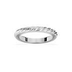 Lille 2.50mm Twist Plain Metal Band - Platinum