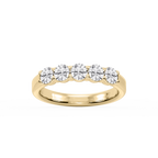 Kate Round LGD 5-Stone V-Prong Anniversary Band - 14K Yellow Gold / 1 ctw / F-VS2