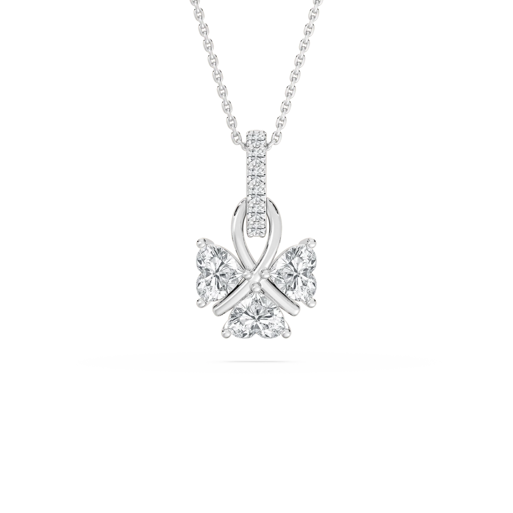 1 ctw LGD Lucky Heart Pendant - 18 Inches