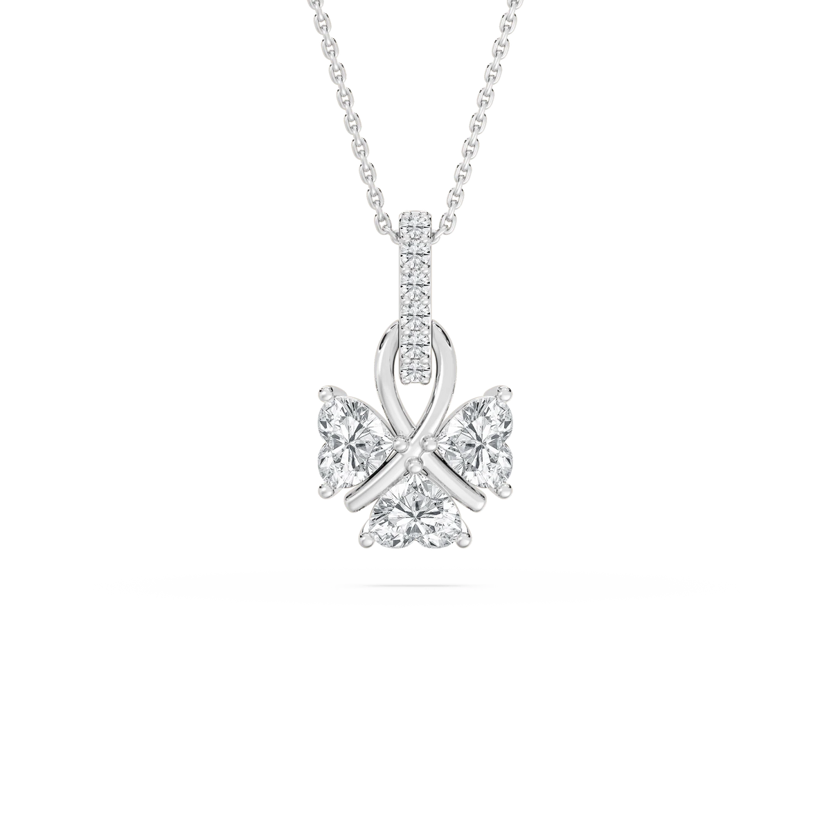 1 ctw LGD Lucky Heart Pendant - 18 Inches