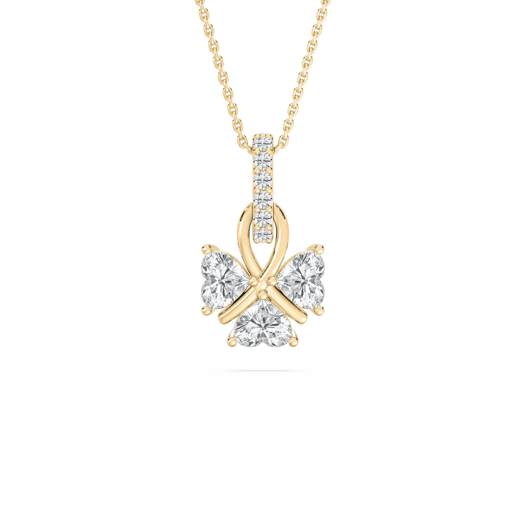 1 ctw LGD Lucky Heart Pendant - 18 Inches