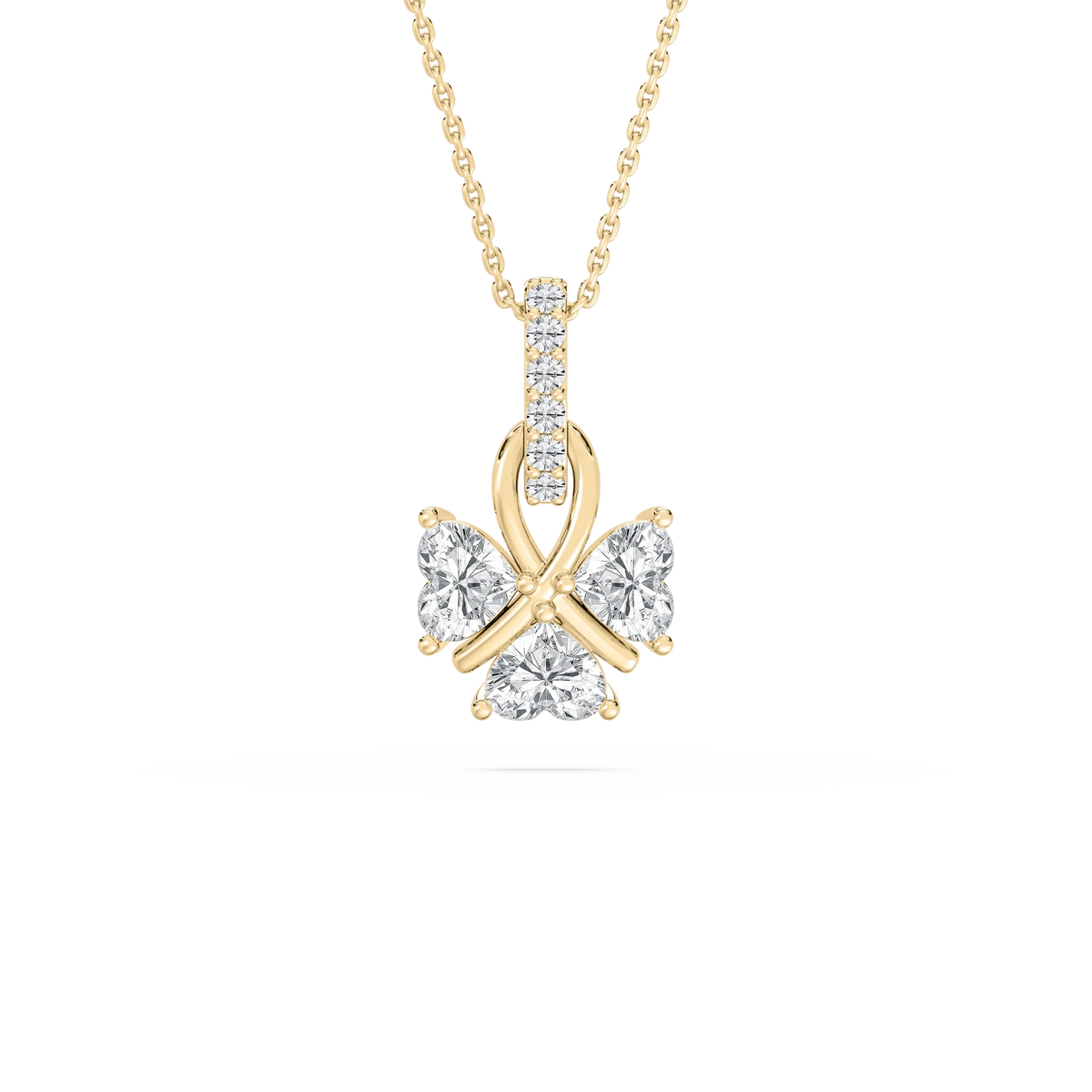 1 ctw LGD Lucky Heart Pendant - 18 Inches