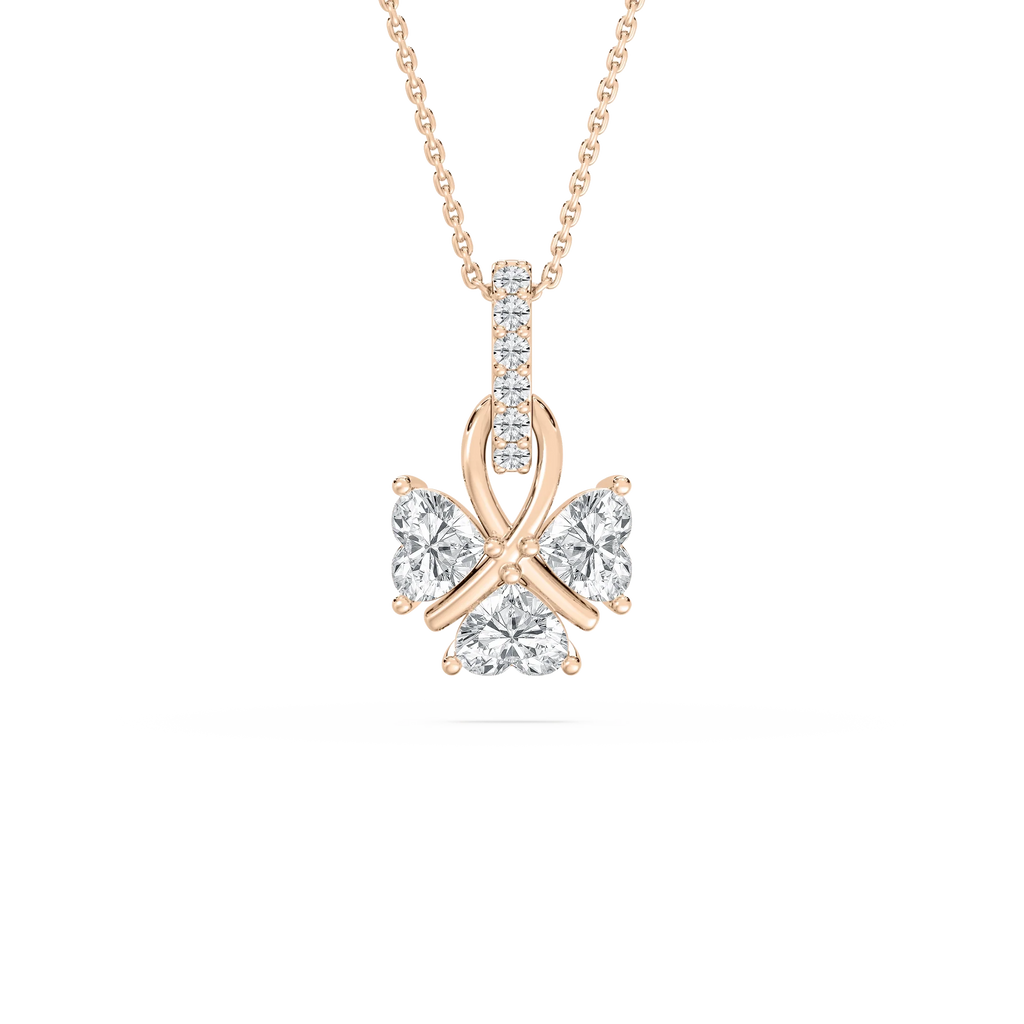 1 ctw LGD Lucky Heart Pendant - 18 Inches