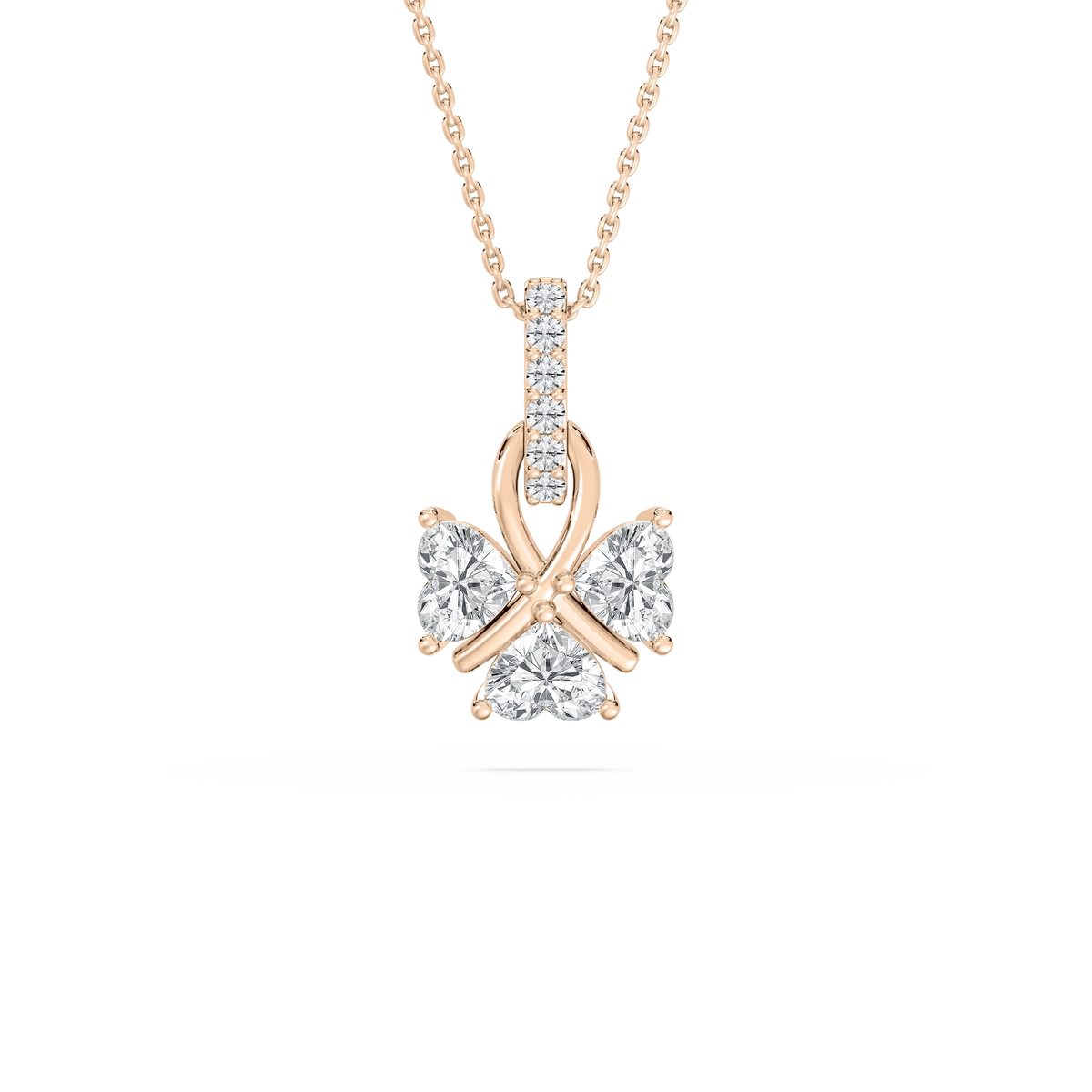 1 ctw LGD Lucky Heart Pendant - 18 Inches