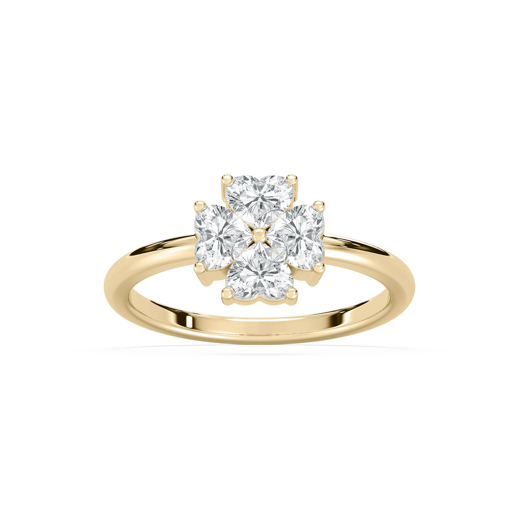 Ellison 1 ctw Heart LGD Clover Lucky in Love Promise Ring