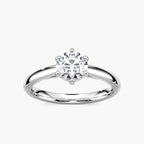 Lynn Round LGD Six Prong Solitaire Engagement Ring - Platinum