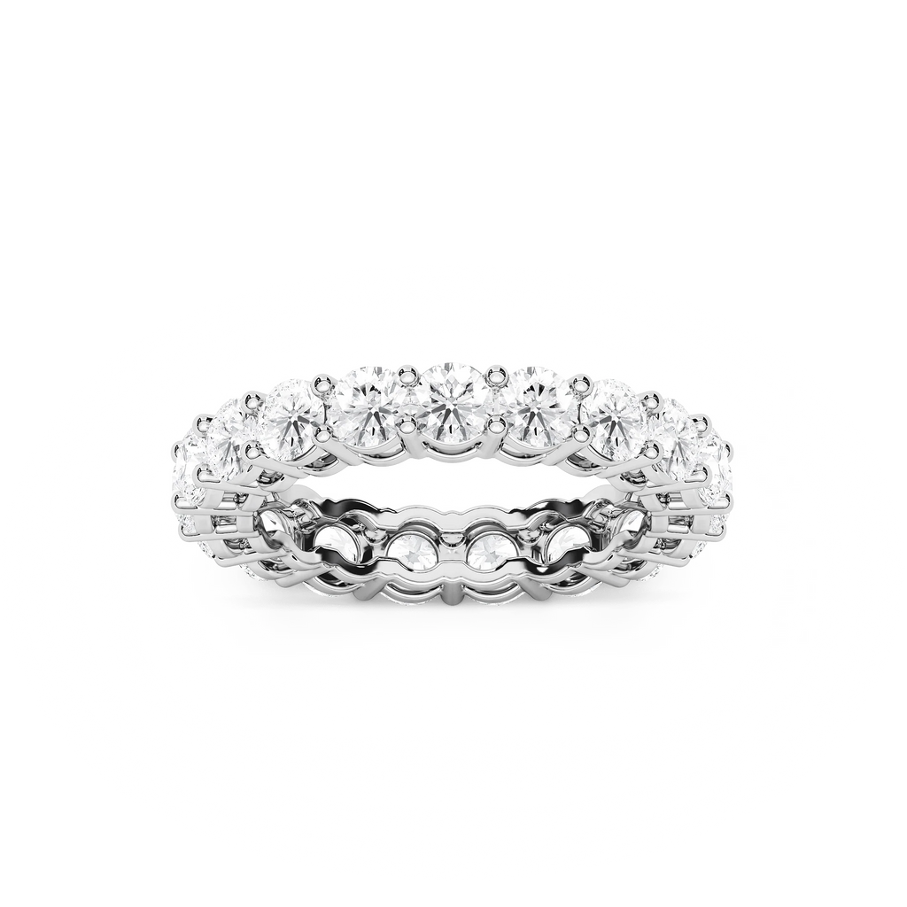 Makenna Round LGD Shared Prong Eternity Band