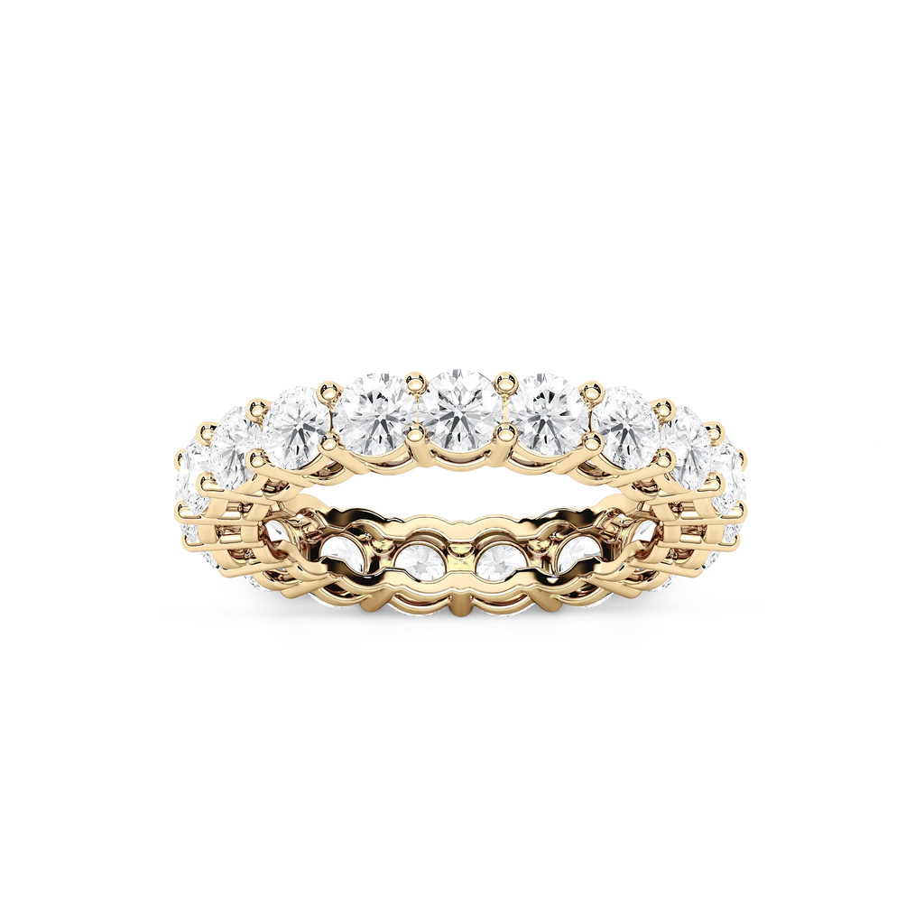 Makenna Round LGD Shared Prong Eternity Band