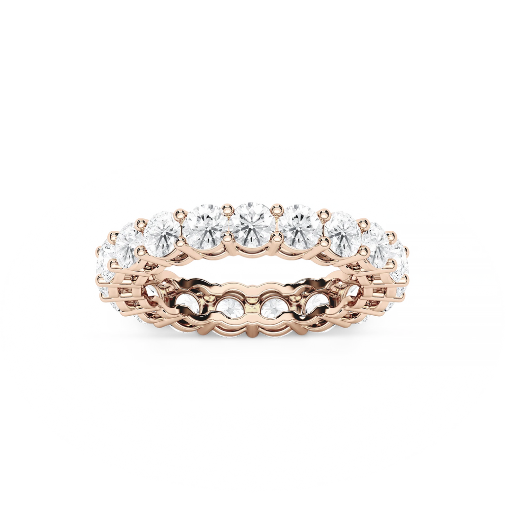 Makenna Round LGD Shared Prong Eternity Band