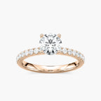 Zelda LGD Classic Hidden Halo Engagement Ring - 14K Rose Gold